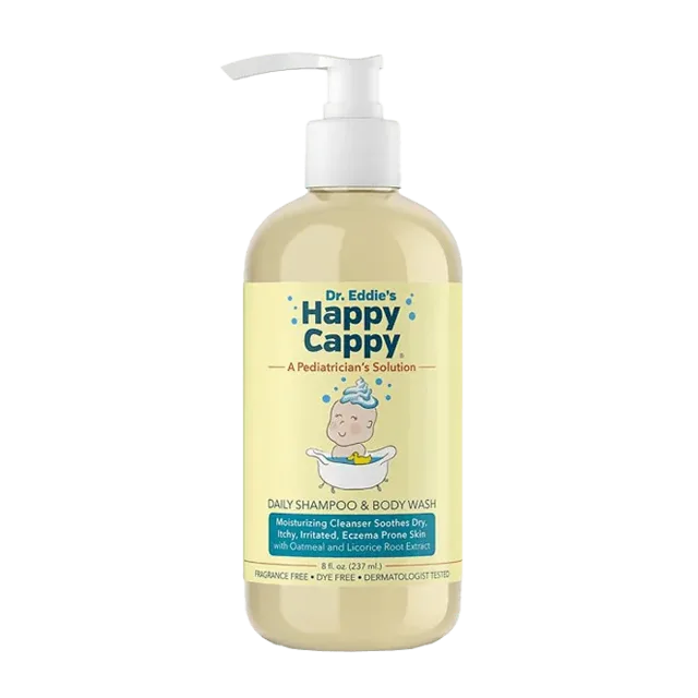 Happy Cappy Daily Shampoo & Body Wash, 8 oz bottle