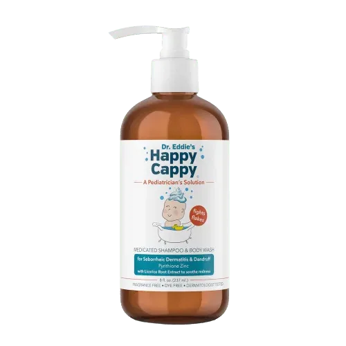Happy Cappy Medicated Shampoo & Body Wash, 8 oz bottle