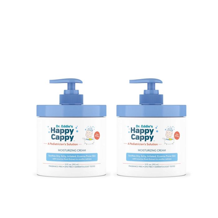 Value Pack | 2 Pump Jars of Happy Cappy Moisturizing Cream for Eczema