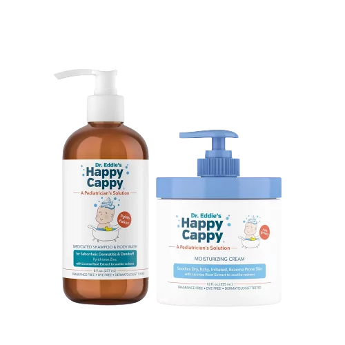 happy cappy medicated shampoo and moisturizing cream