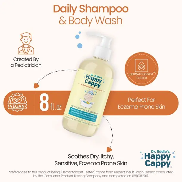The benefits of using a Happy Cappy Shampoo and body wash