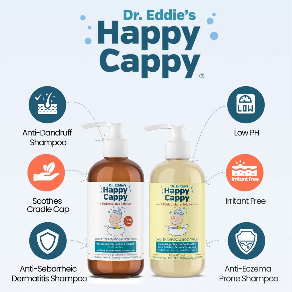 Happy Cappy Shampoo For Cradle Cap, Eczema and Dandruff