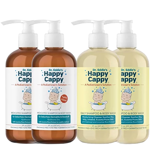happy cappy medicated shampoo and body wash