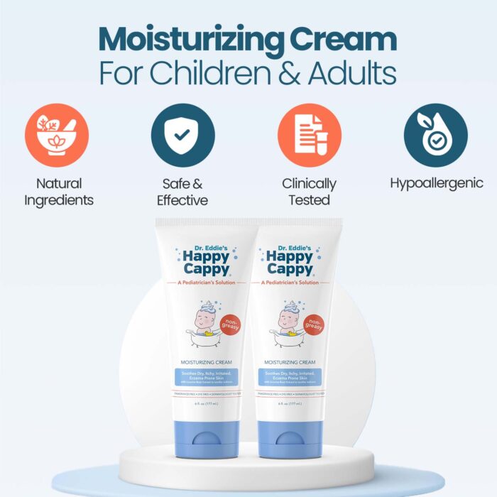 Value Pack | 2 Tubes Moisturizing Cream for Eczema Prone Skin (6 oz each Tube)