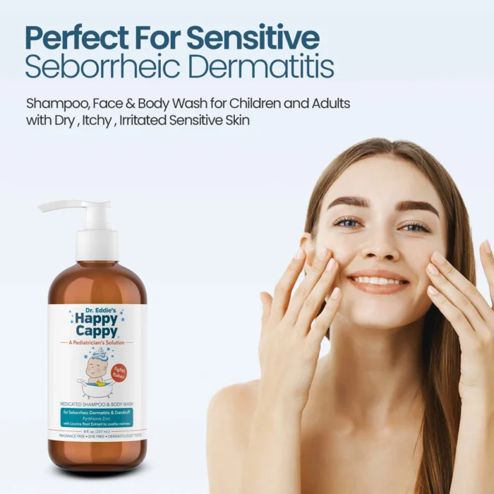 Value Pack | 4 bottles Happy Cappy Medicated Shampoo & Body Wash (8 oz each)