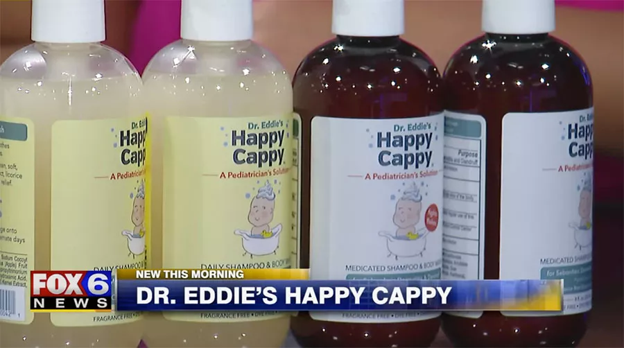 FOX6 highlights Happy Cappy Shampoo as the only non-prescription shampoo for newborns with cradle cap