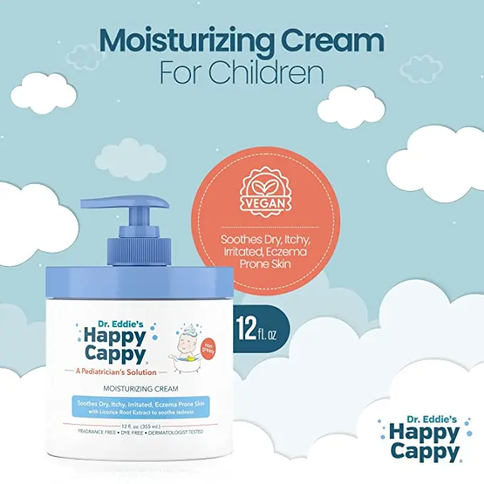 happy cappy moisturizing eczema cream jar