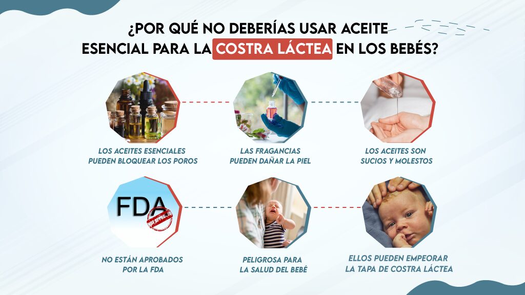¿Por qué no Deberías usar Aceite Esencial para la Costra Láctea en los Bebés?