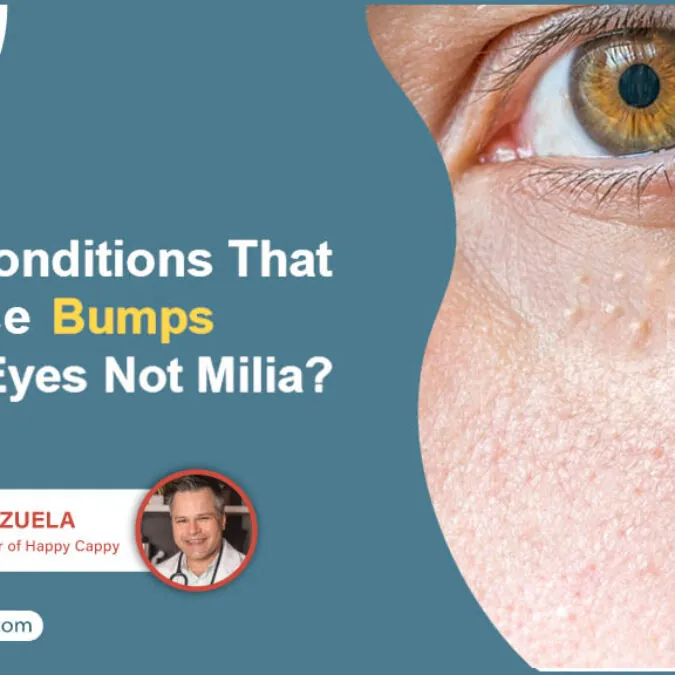 Red bumps under eyes hotsell