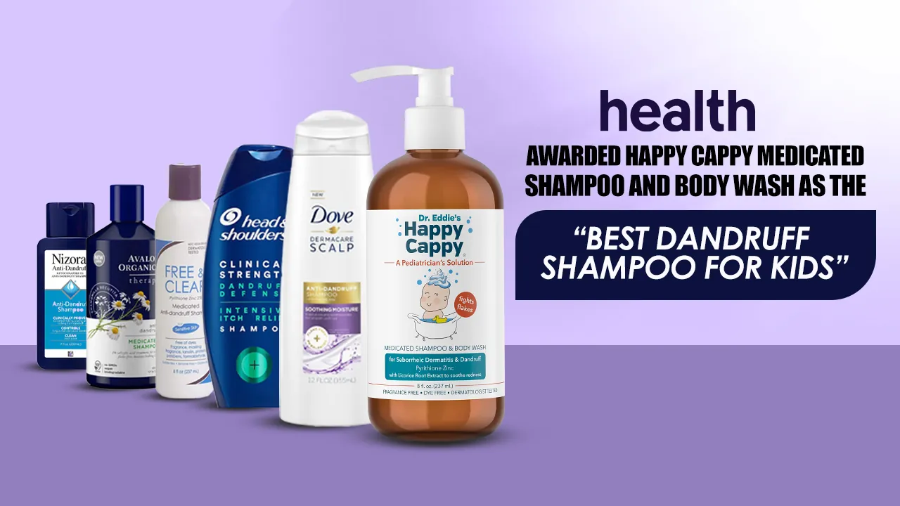 Health.com Awarded Happy Cappy Medicated Shampoo and Body Wash as the “Best Dandruff Shampoo for Kids”