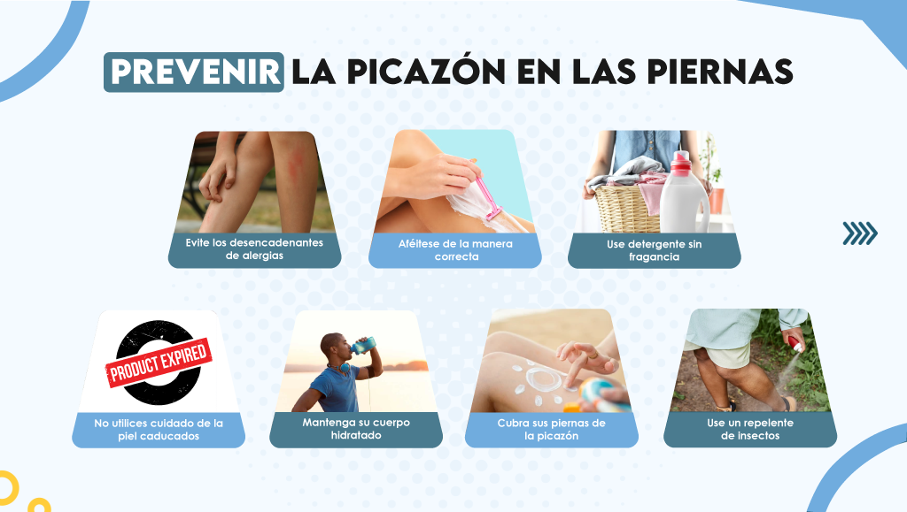 Prevenir la picazón en las piernas