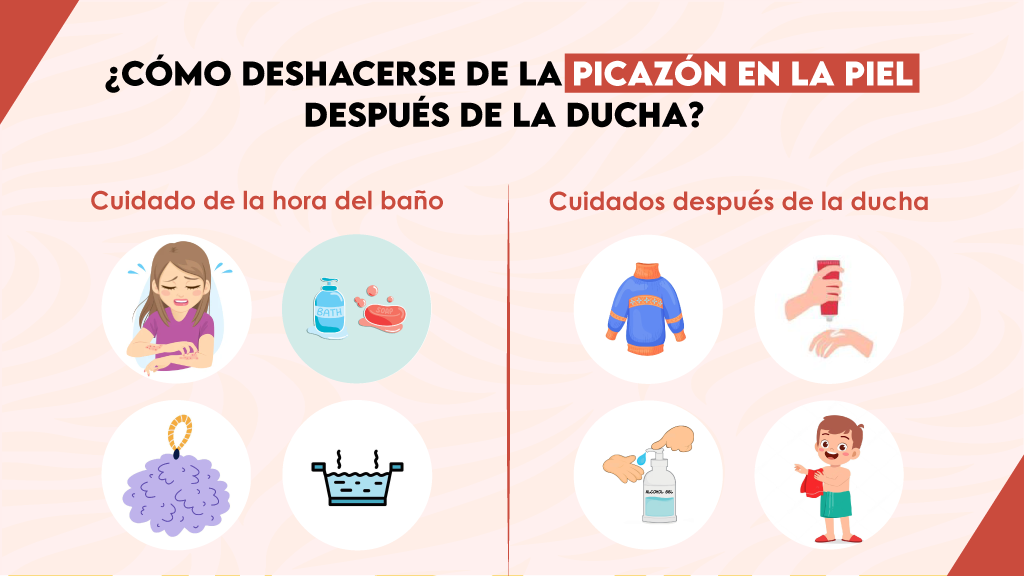 ¿Cómo deshacerse de la picazón en la piel después de la ducha?