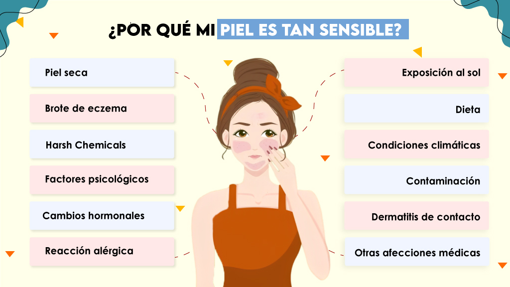 ¿Por qué mi piel es tan sensible?
