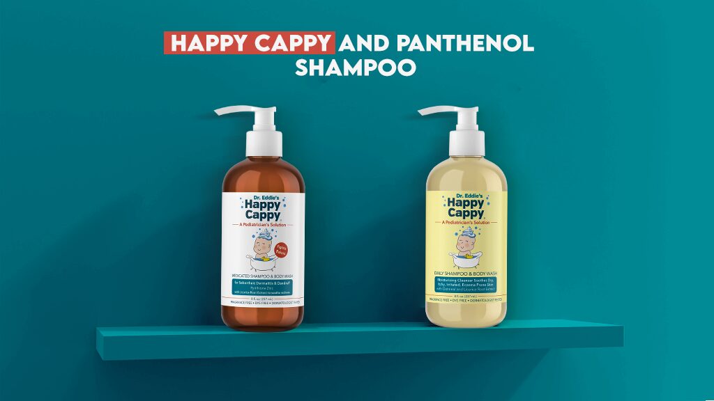 Happy Cappy & Panthenol Shampoo: Gentle, Hydrating Formula for Healthy Hair & Scalp.