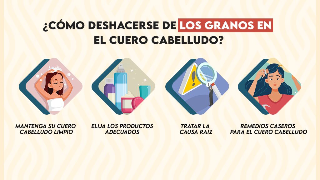 ¿Cómo deshacerse de los granos en el cuero cabelludo?