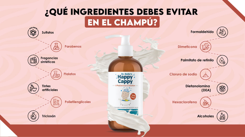 ¿Qué ingredientes debes evitar en el champú?