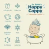 Happy Cappy skincare formula features: hypoallergenic, vegan, cruelty-free, and free of parabens, phthalates, sulfates, and synthetic fragrance