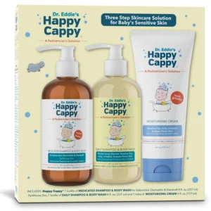 3-Step Baby Cradle Cap & Dry Scalp Routine with a Free Cradle Cap Brush