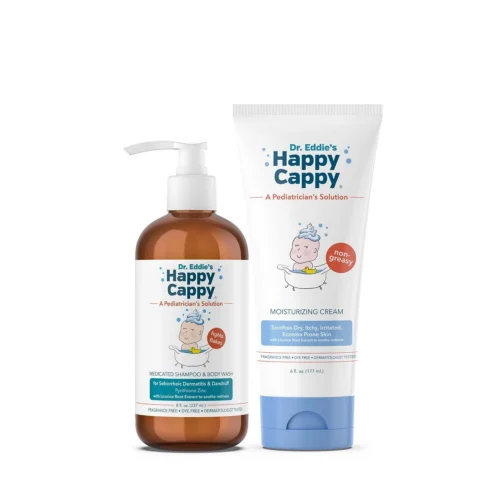 Happy Cappy Medicated Shampoo and Moisturizing Cream bundle