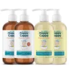 Four-bottle Happy Cappy bundle with two 8 fl oz Medicated Shampoo bottles and two 8 fl oz Daily Shampoo and Body Wash bottles
