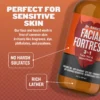 Facial Fortress face and beard wash, free of fragrance, dye, phthalates, parabens and harsh sulfates