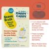 Beanie Brush box with a note that 1 in 3 infants get scalp flaking, known as seborrheic dermatitis or cradle cap