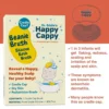 Happy Cappy Beanie Brush packaging with information about cradle cap and scalp flaking.