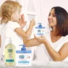 Free-from icons for Happy Cappy, sulfate free, fragrance free, paraben free, phthalate free and vegan
