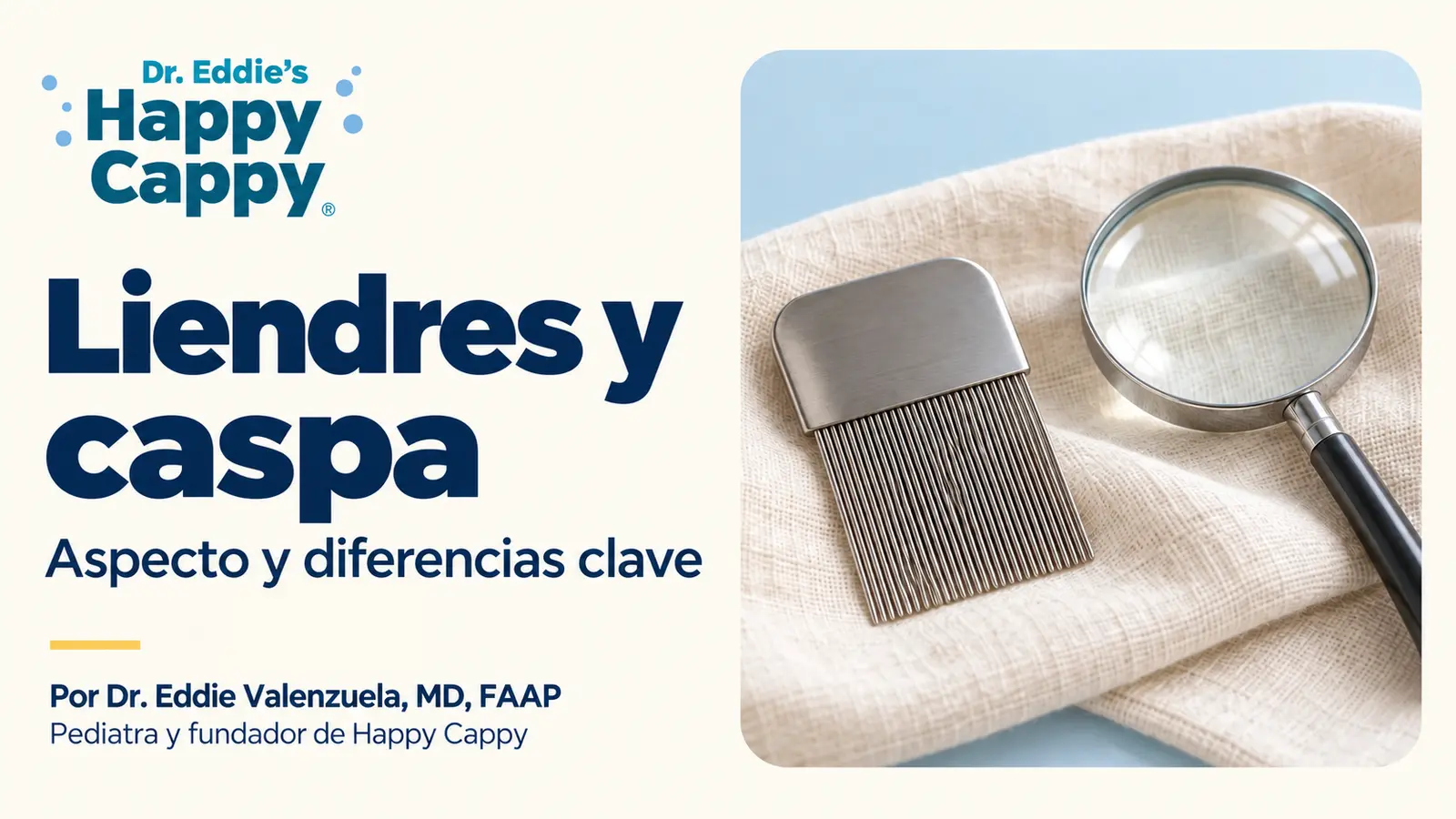 Liendres y caspa: aspecto y diferencias clave