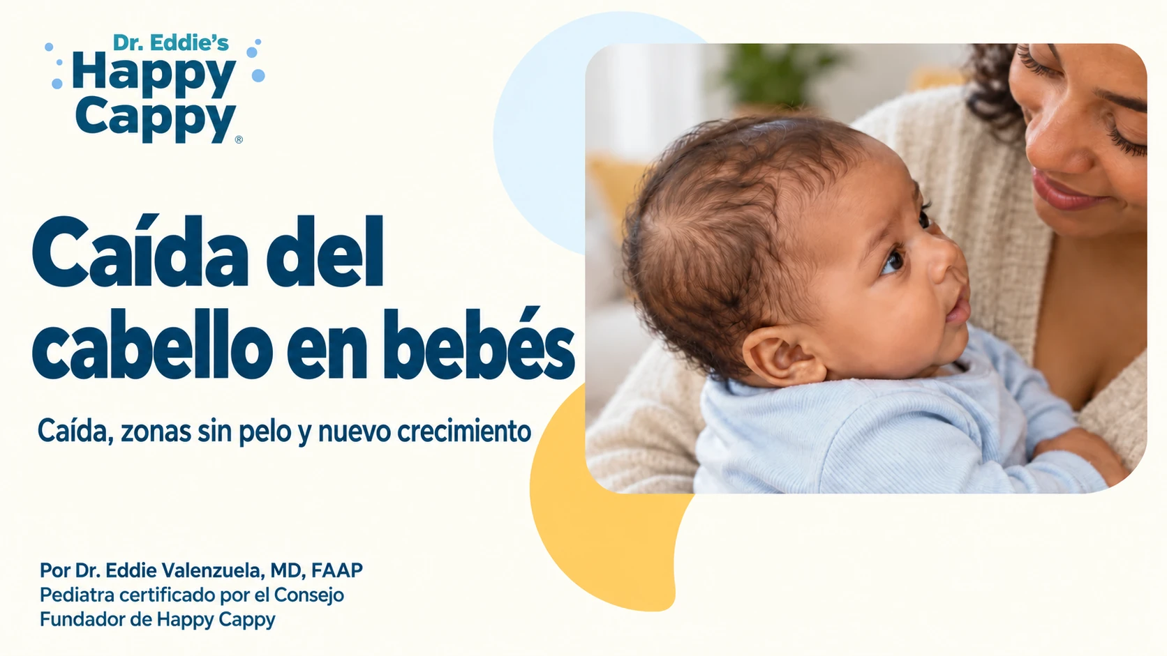 Caída del cabello en bebés: caída, zonas sin pelo y nuevo crecimiento