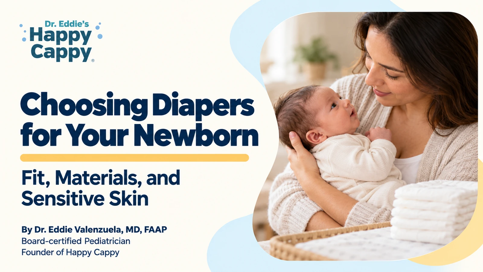Choosing Diapers for Your Newborn: Fit, Materials, and Sensitive Skin